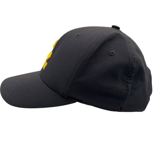 Cuater Travis Mathew Golf One Ten Flex Fit Black & Yellow Log Baseball Hat - Picture 3 of 8